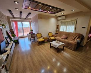 Living room of Attic for sale in  Valencia Capital  with Air Conditioner, Parquet flooring and Terrace