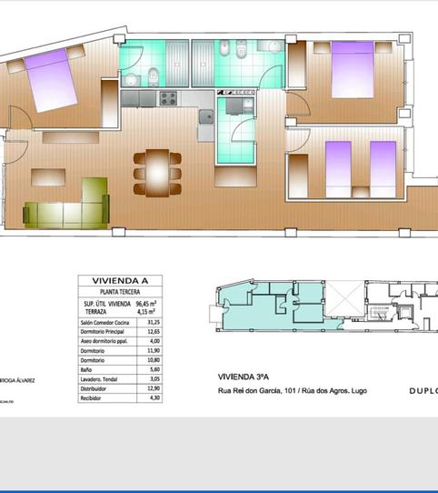 Foto 2 de Pis en venda a Rua Rof Codina, 101, San Roque - As Fontiñas, Lugo