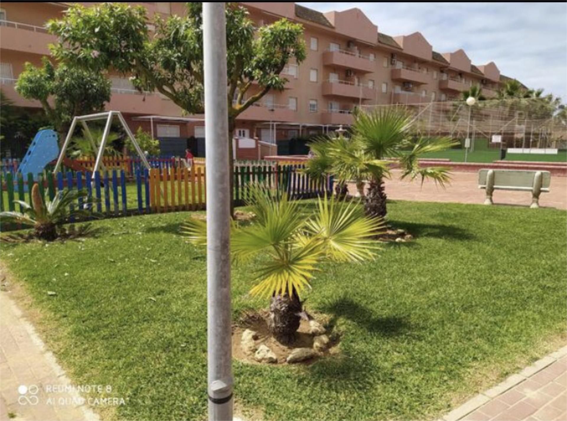 Garden of Flat to rent in Chipiona  with Furnished, Washing machine and Microwave