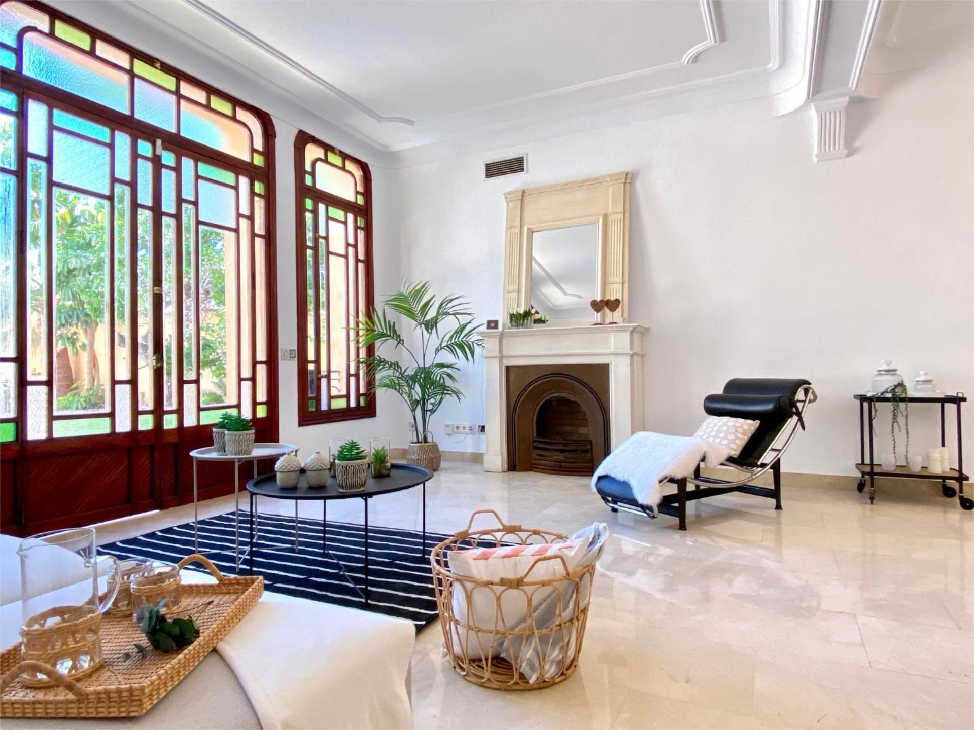 Sala d'estar de Pis en venda en  Palma de Mallorca amb Aire condicionat, Terrassa i Piscina
