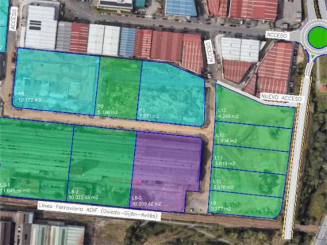 Terreno industrial en Venta en Avenida Conde Santa Bárbara, 14 en Lugones