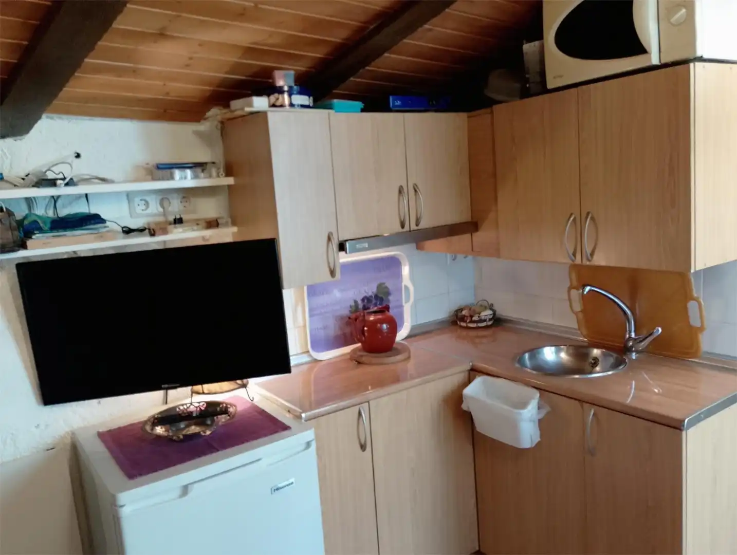 Kitchen of Lofts for sale in Santiago-Pontones  with Air Conditioner, Furnished and Microwave