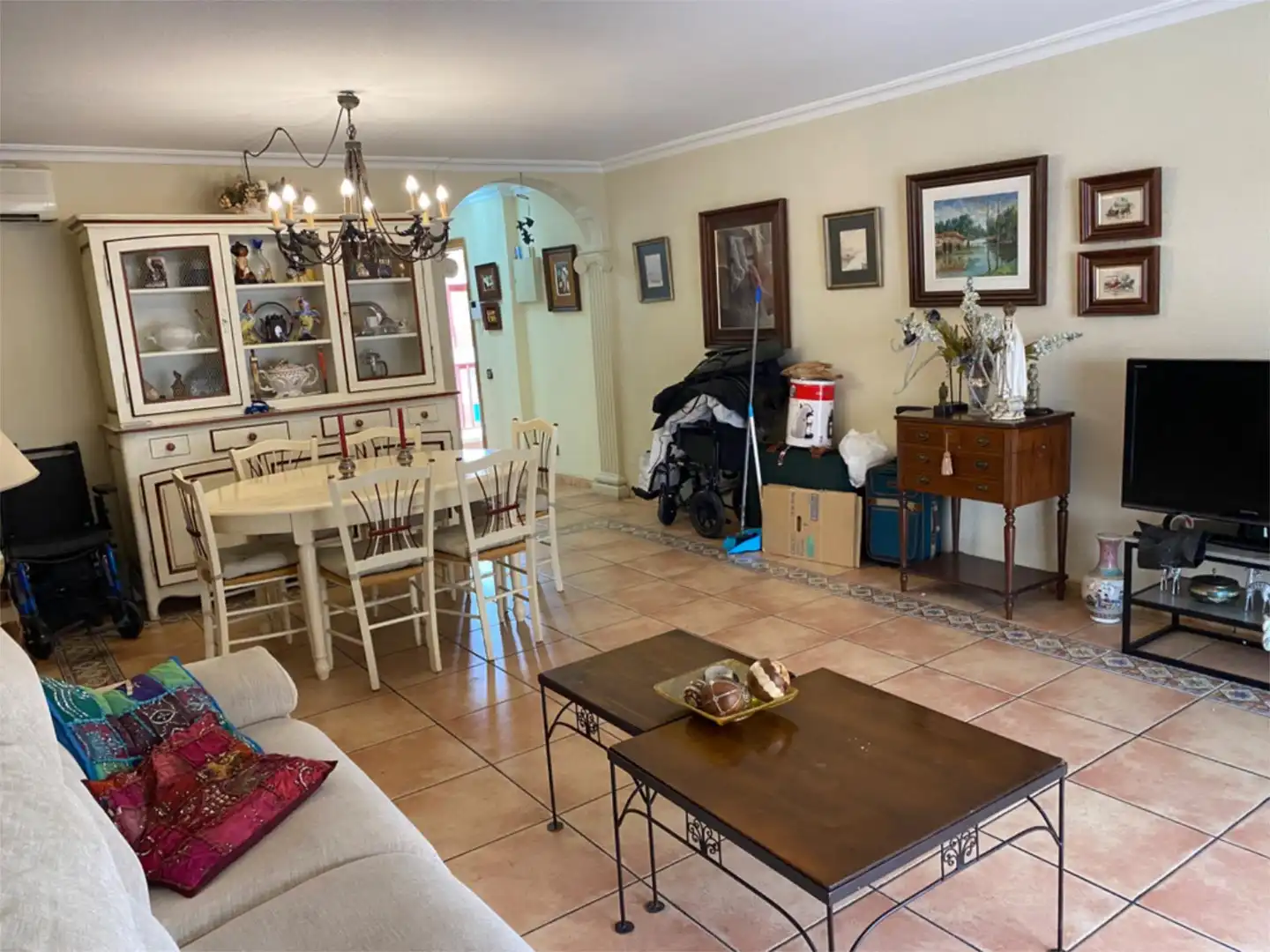Dining room of Flat for rent in Dénia  with Air Conditioner, Heating and Terrace