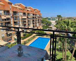 Swimming pool of Flat to rent in Dénia  with Air Conditioner, Heating and Private garden