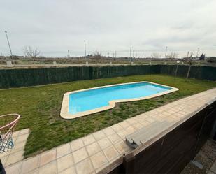 Swimming pool of Single-family semi-detached for sale in  Lleida Capital  with Air Conditioner, Terrace and Swimming Pool