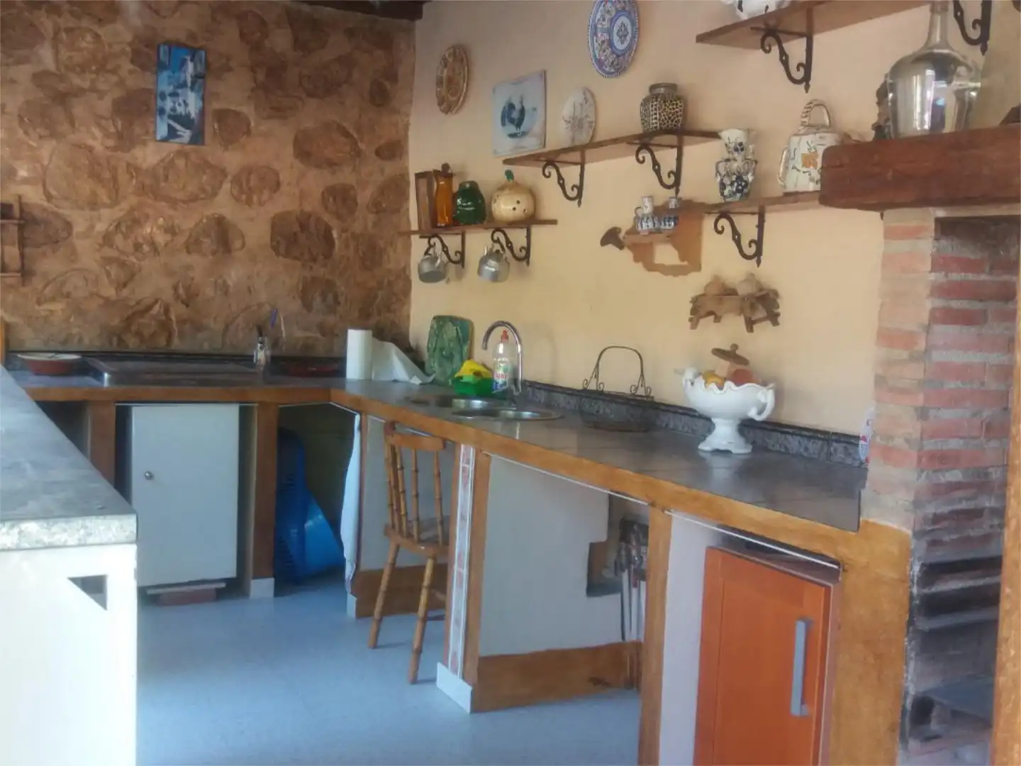 Cocina de Finca rústica en venta en La Guardia de Jaén con Piscina