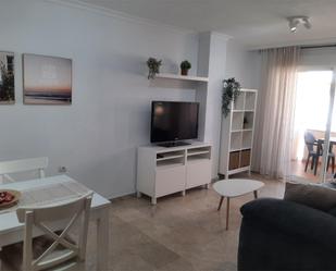 Living room of Flat to rent in Roquetas de Mar  with Air Conditioner, Private garden and Swimming Pool