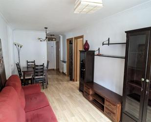 Living room of Flat to rent in Burgos Capital  with Heating, Parquet flooring and Furnished