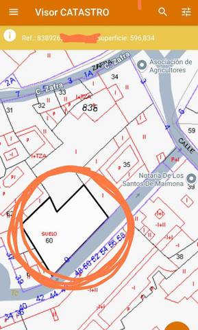 Terreno urbanizable en Venta en Calle Francisco Murillo de la Calzada, 52 en Los Santos de Maimona