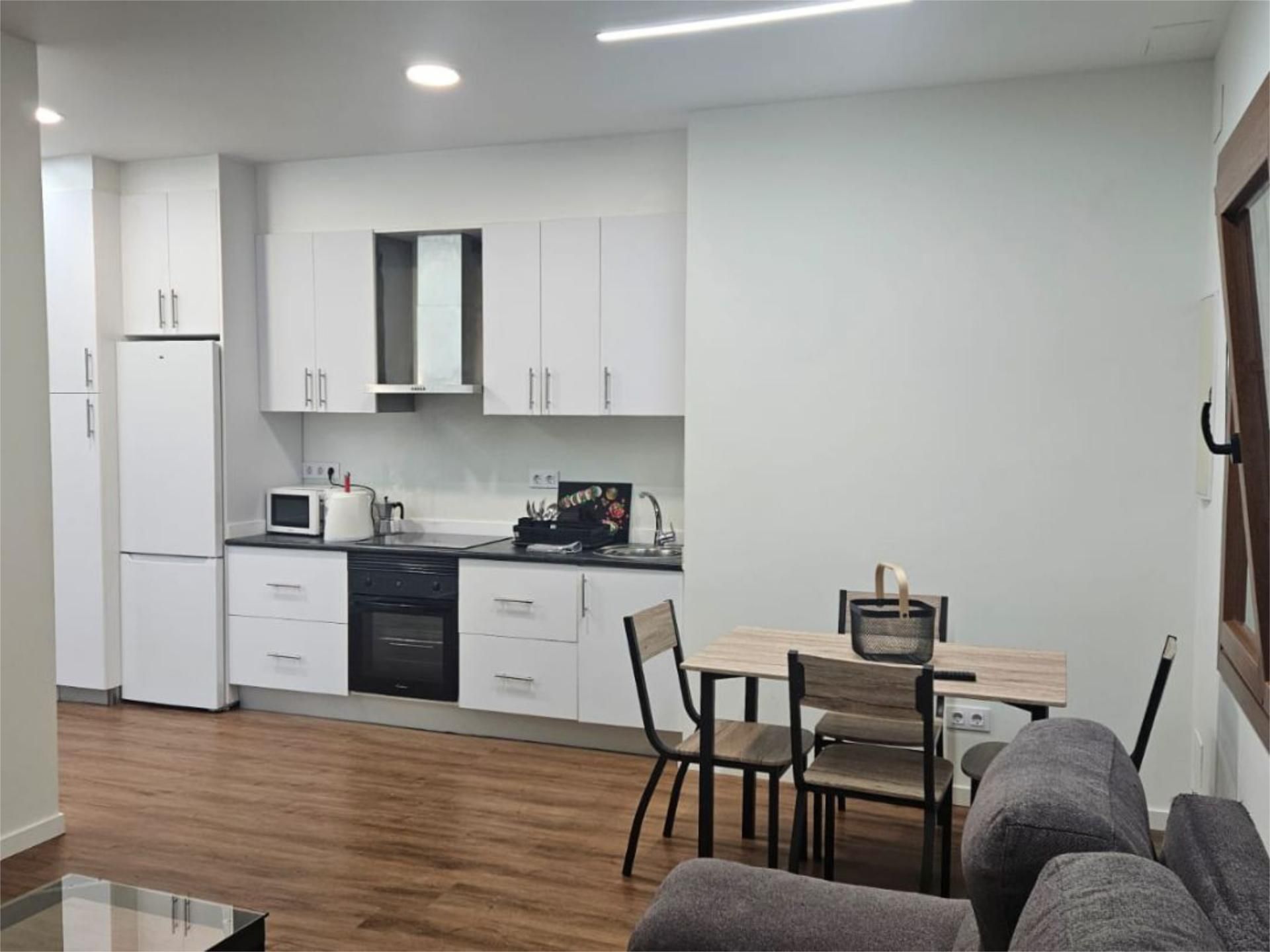 Kitchen of Apartment to rent in Vigo   with Parquet flooring, Furnished and Community parking