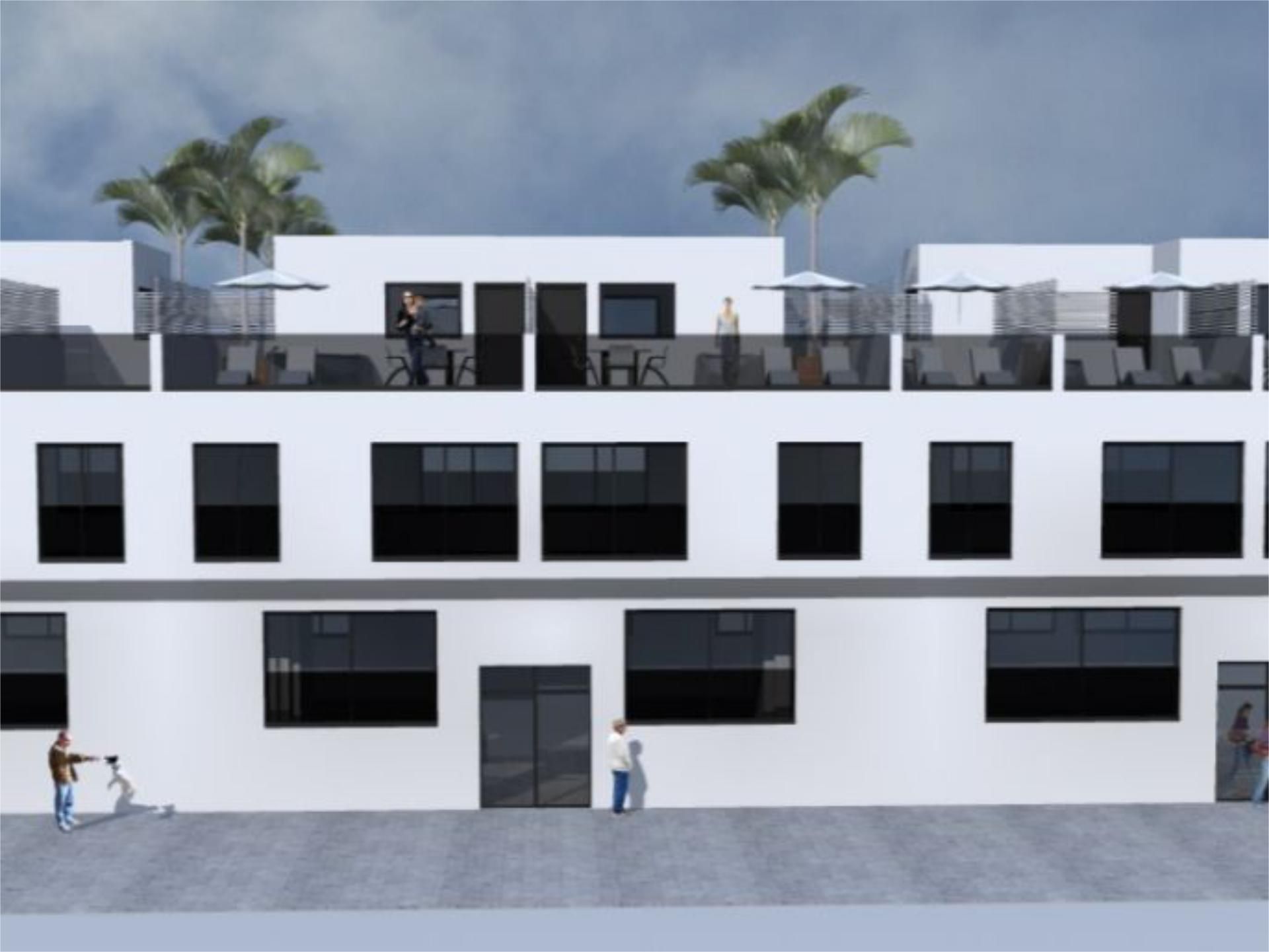 Exterior view of Flat for sale in La Oliva  with Terrace, Storage room and Community parking