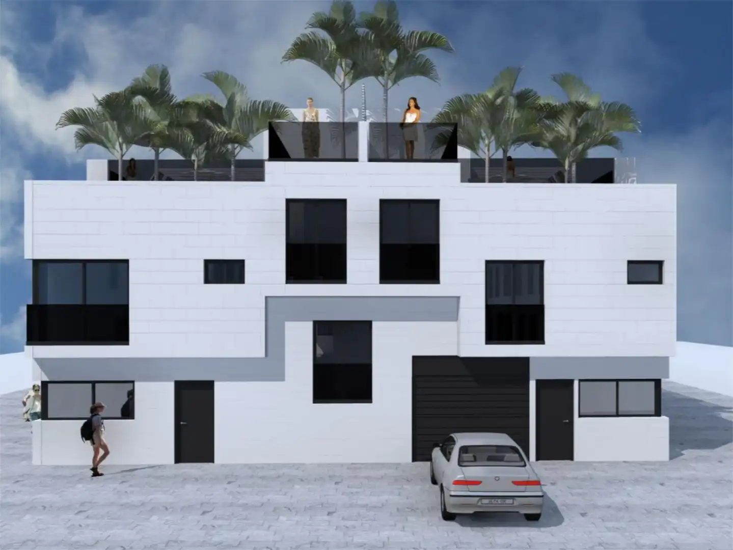 Wohnung zum Verkauf in Calle Francisca Franquis Gonzalez, 72, El Cotillo Außenansicht von Wohnung zum Verkauf in La Oliva mit Terrasse, Abstellraum und Gemeinschaftsparkplatz