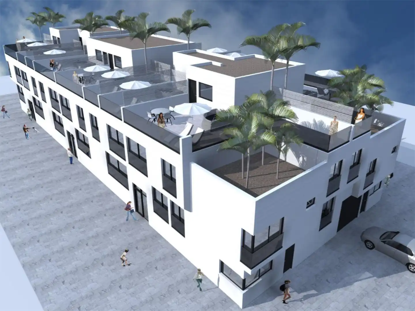 Wohnung zum Verkauf in Calle Francisca Franquis Gonzalez, 72, El Cotillo Außenansicht von Wohnung zum Verkauf in La Oliva mit Terrasse, Abstellraum und Gemeinschaftsparkplatz
