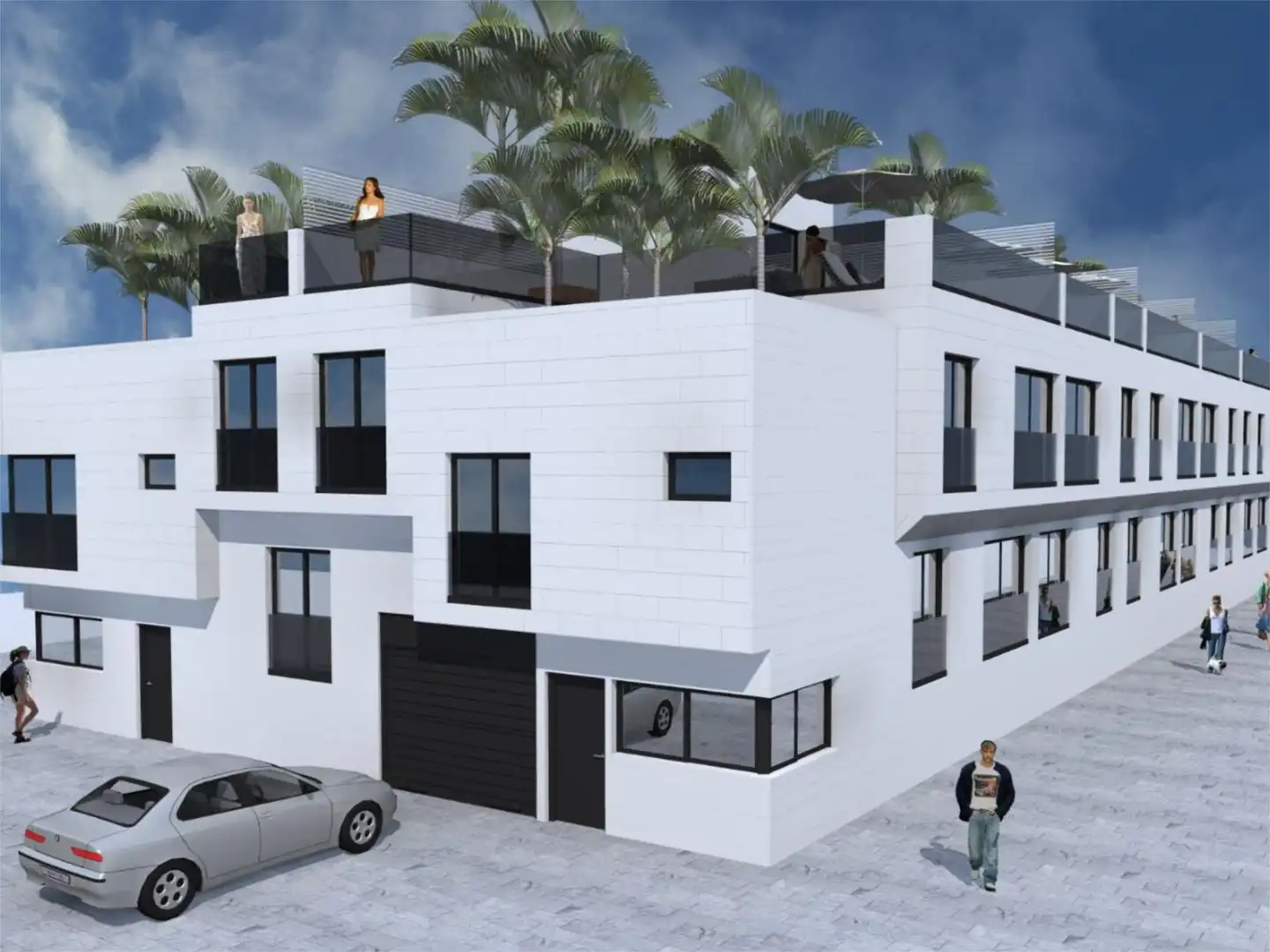 Wohnung zum Verkauf in Calle Francisca Franquis Gonzalez, 72, El Cotillo Außenansicht von Wohnung zum Verkauf in La Oliva mit Terrasse, Abstellraum und Gemeinschaftsparkplatz