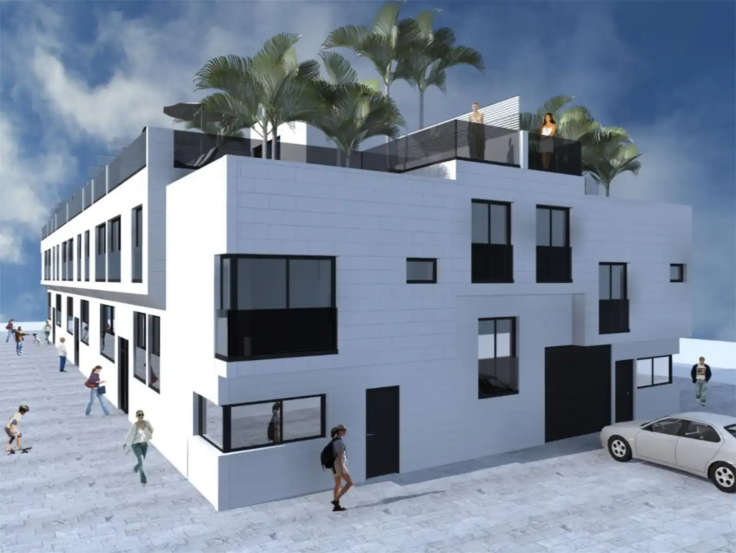 Wohnung zum Verkauf in Calle Francisca Franquis Gonzalez, 72, El Cotillo Außenansicht von Wohnung zum Verkauf in La Oliva mit Terrasse, Abstellraum und Gemeinschaftsparkplatz