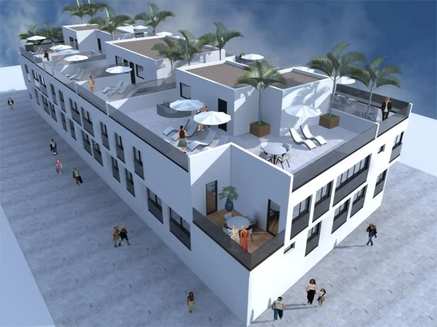 Wohnung zum Verkauf in Calle Francisca Franquis Gonzalez, 72, El Cotillo Außenansicht von Wohnung zum Verkauf in La Oliva mit Terrasse, Abstellraum und Gemeinschaftsparkplatz