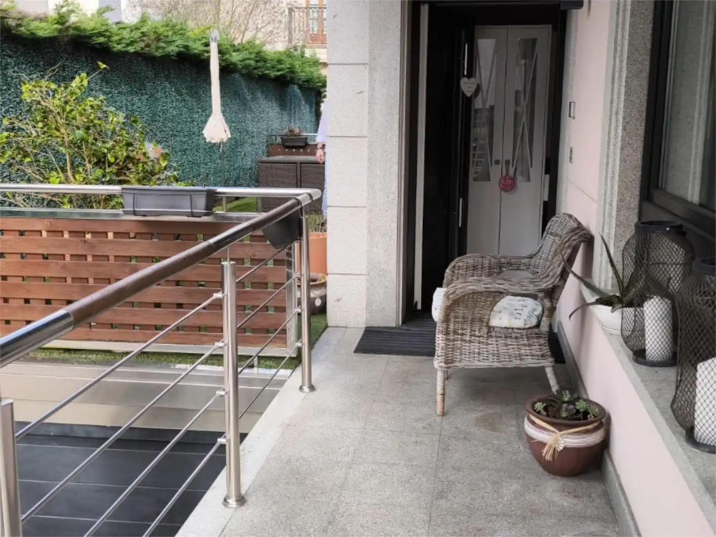 Terrassa de Casa o xalet en venda en Lugo amb Aire condicionat, Calefacció i Jardí privat