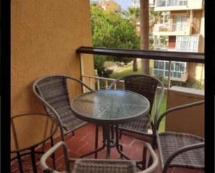 Balcony of Study to rent in Benalmádena  with Private garden, Terrace and Swimming Pool