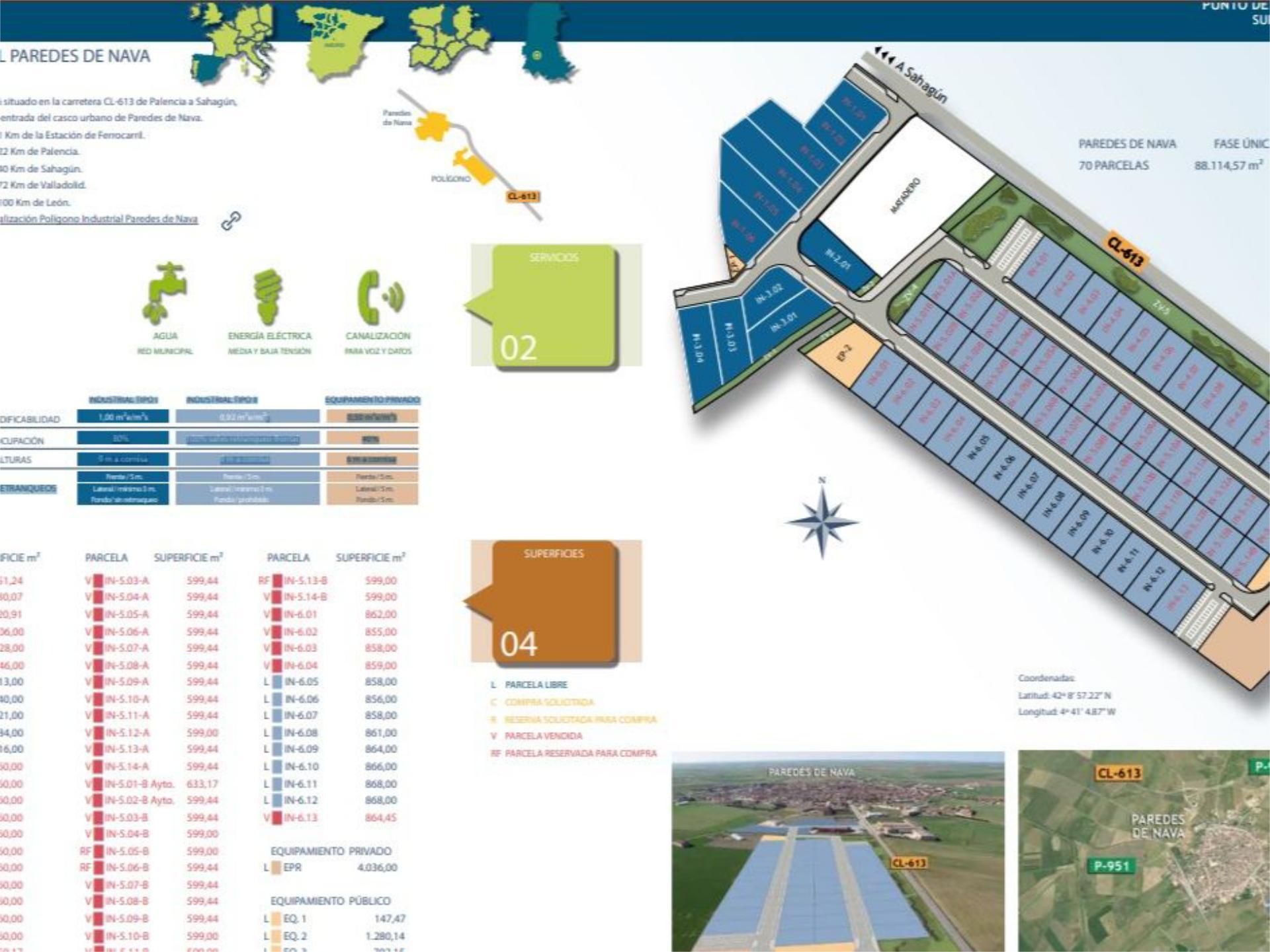 Industrial land for sale in Paredes de Nava