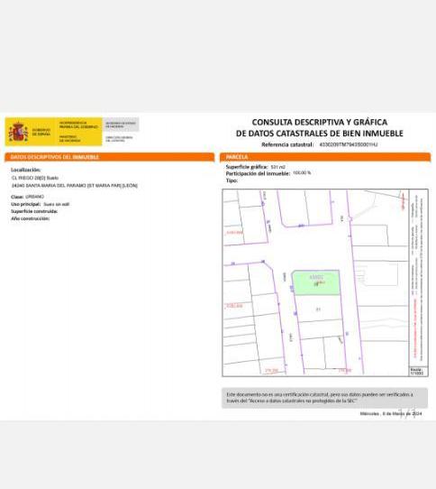 Finca rústica en venda a Calle Riego, 28, Santa María del Páramo, León - imatge 1 Foto 1 de Finca rústica en venda a Calle Riego, 28, Santa María del Páramo, León