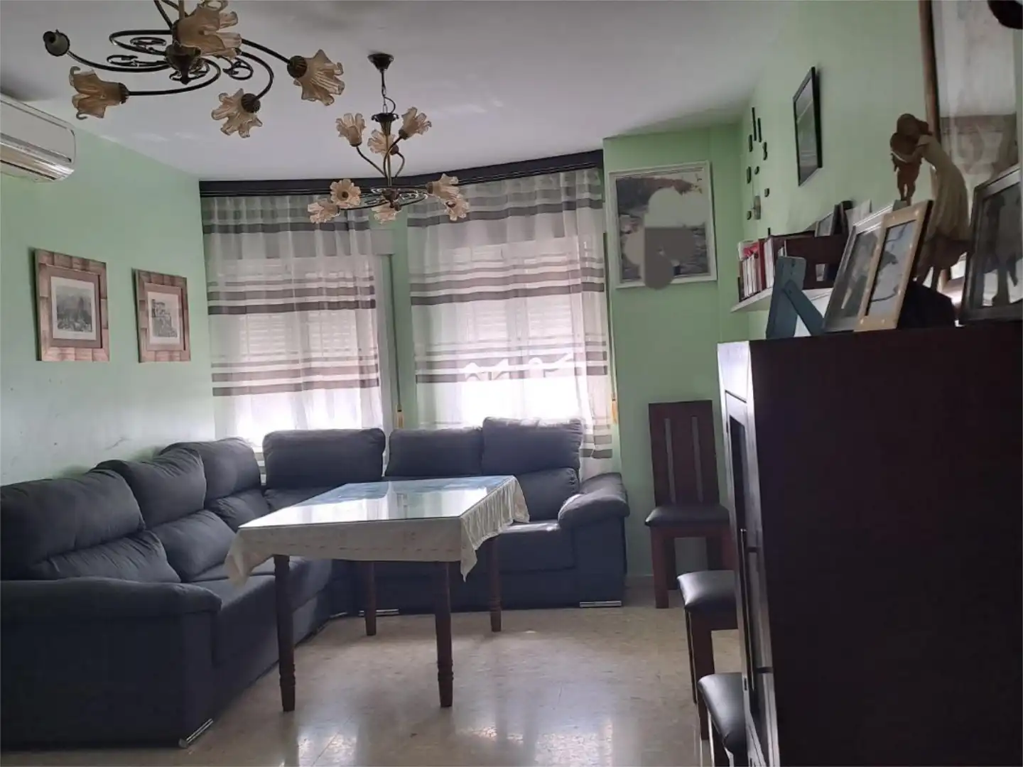 Living room of Flat for sale in Salar  with Air Conditioner, Terrace and Balcony