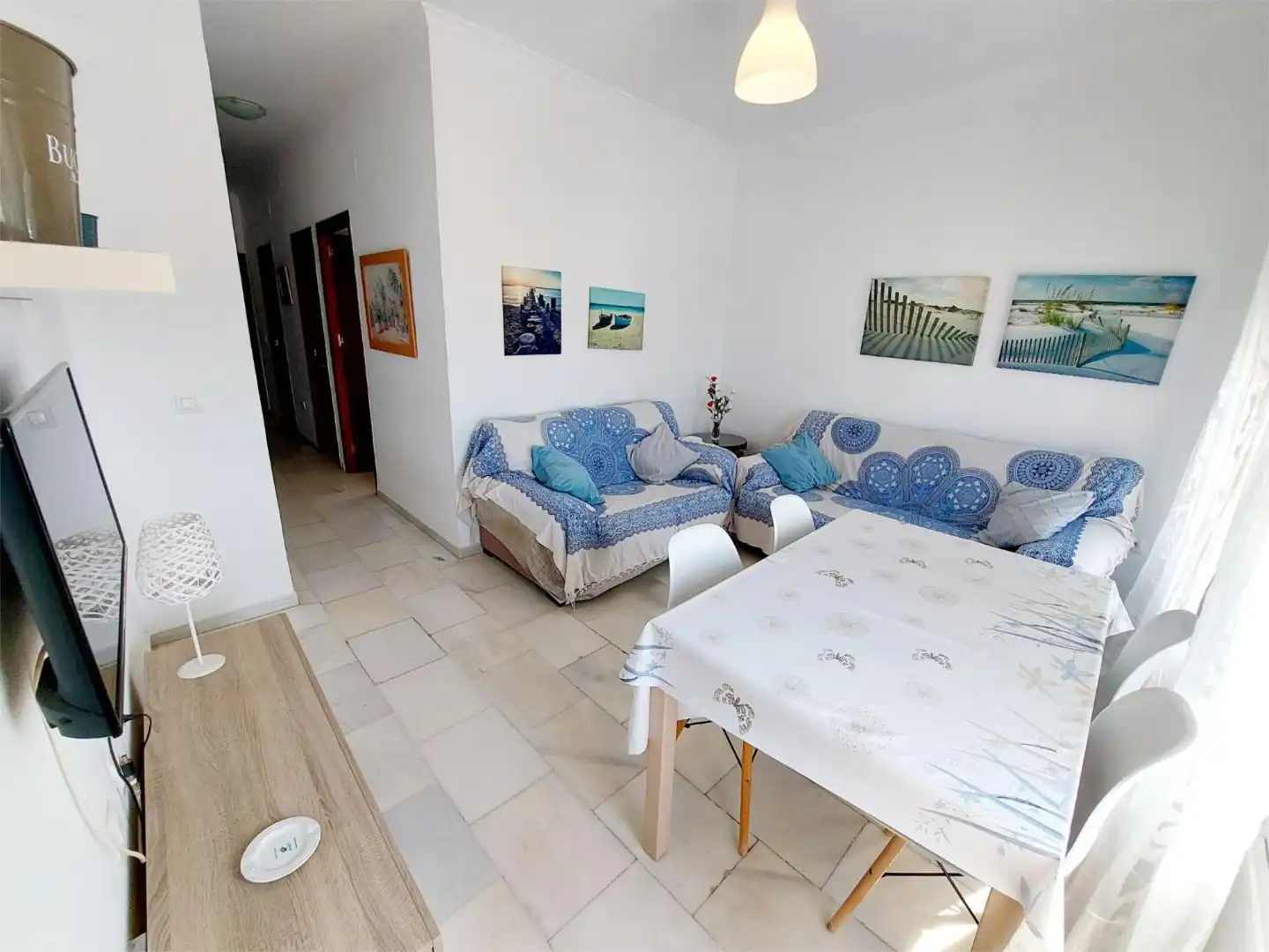 Flat for rent in Avenida Sanlúcar de Barrameda, 38, Playa Cruz del Mar Living room of Flat for rent in Chipiona with Air Conditioner, Heating and Terrace