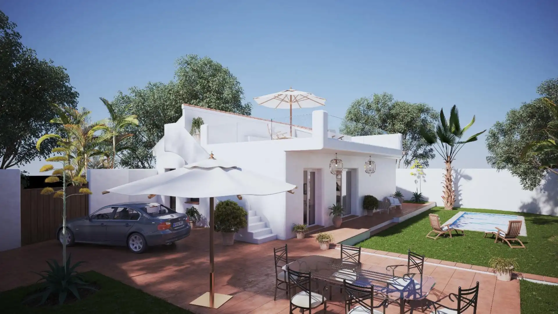 Casa o chalet en venta en Plaza San Francisco, 2, Albox Jardín de Casa o chalet en venta en Albox con Terraza y Piscina