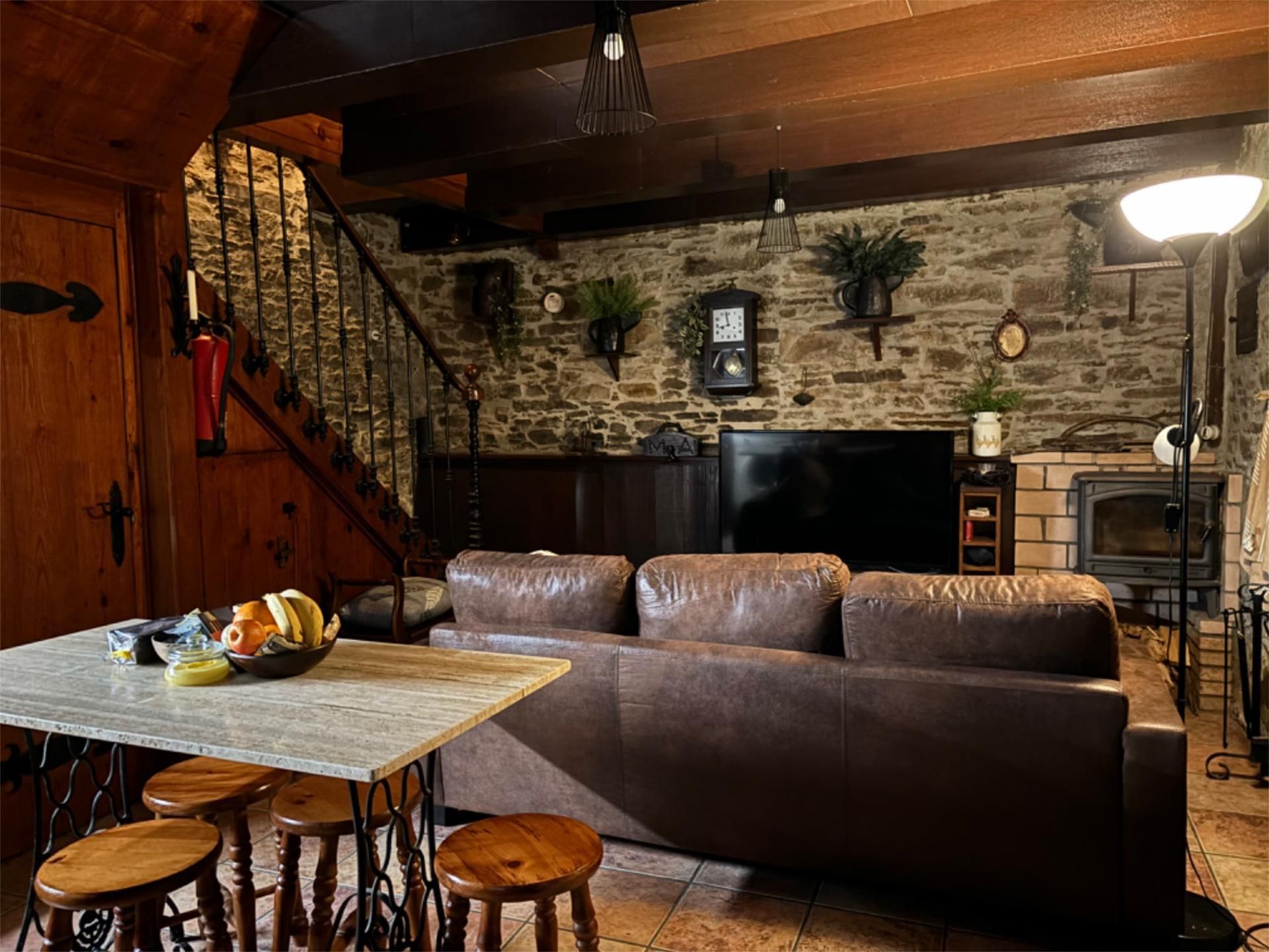 Living room of House or chalet to rent in Grandas de Salime  with Heating, Parquet flooring and Terrace