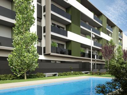 Swimming pool of Planta baja for sale in Girona Capital  with Air Conditioner, Heating and Parquet flooring