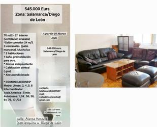 Living room of Flat for sale in  Madrid Capital