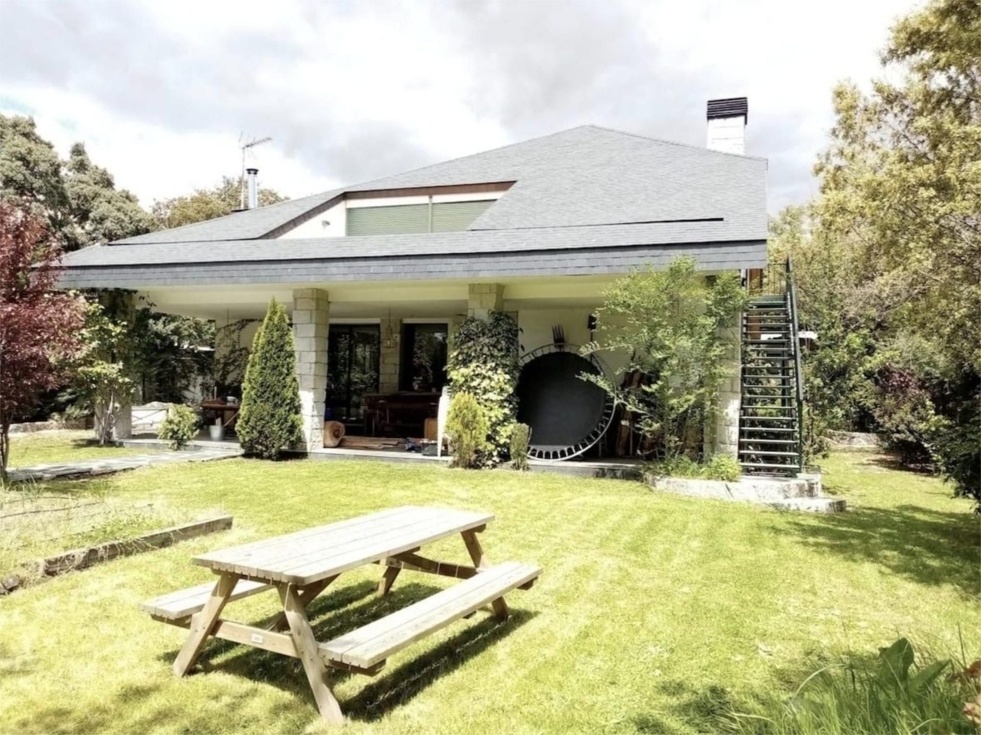 Garden of House or chalet to rent in El Escorial  with Air Conditioner, Heating and Private garden