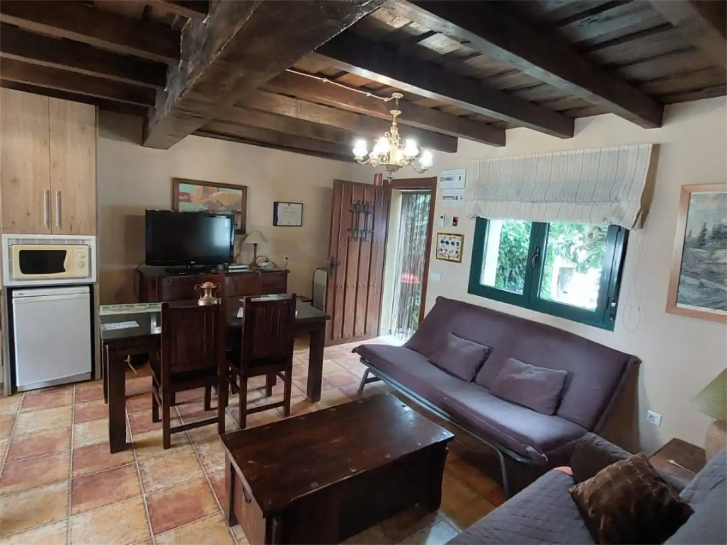 Living room of Houses for sale in Zarza de Granadilla  with Air Conditioner, Terrace and Swimming Pool