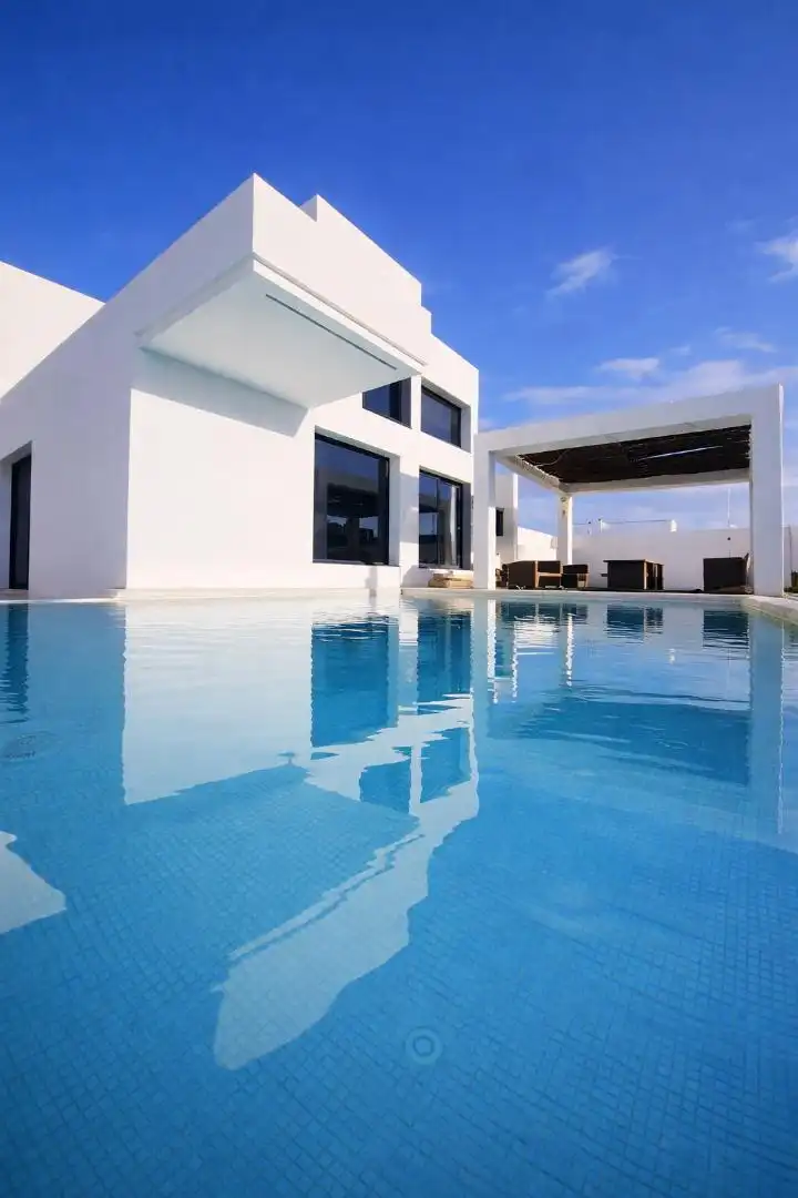 Houses for sale in Calle de los Juegos de Latakia, 161, El Toyo Swimming pool of Houses for sale in Almería with Private garden, Terrace and Storage room