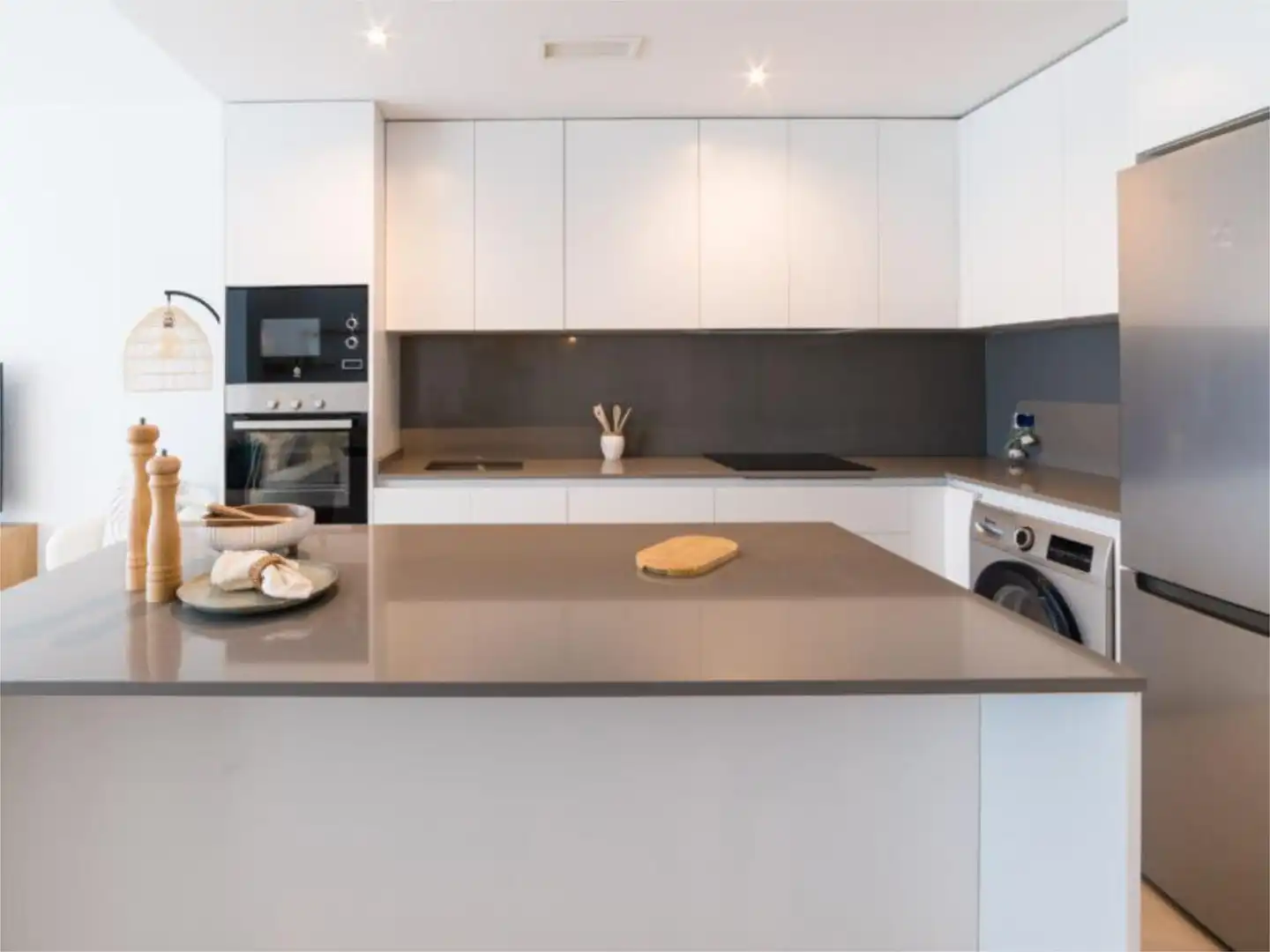 Flat for sale in Urbanizacion Monte Mayor Bajo, 464, Los Flamingos Kitchen of Flat for sale in Benahavís with Air Conditioner, Terrace and Swimming Pool