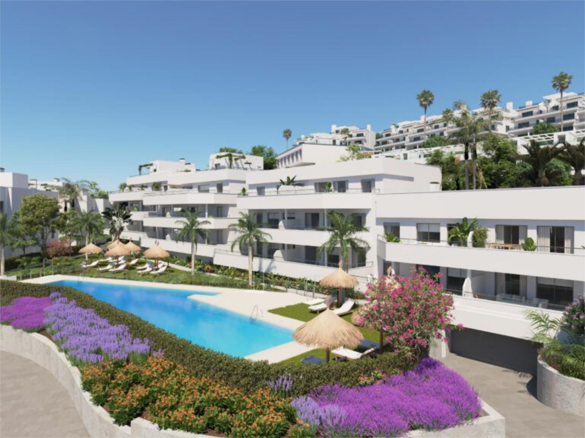 Exterior view of Flat for sale in Benahavís  with Air Conditioner, Terrace and Swimming Pool