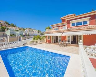 Vista exterior de Finca rústica de lloguer en Calpe / Calp amb Aire condicionat, Terrassa i Piscina