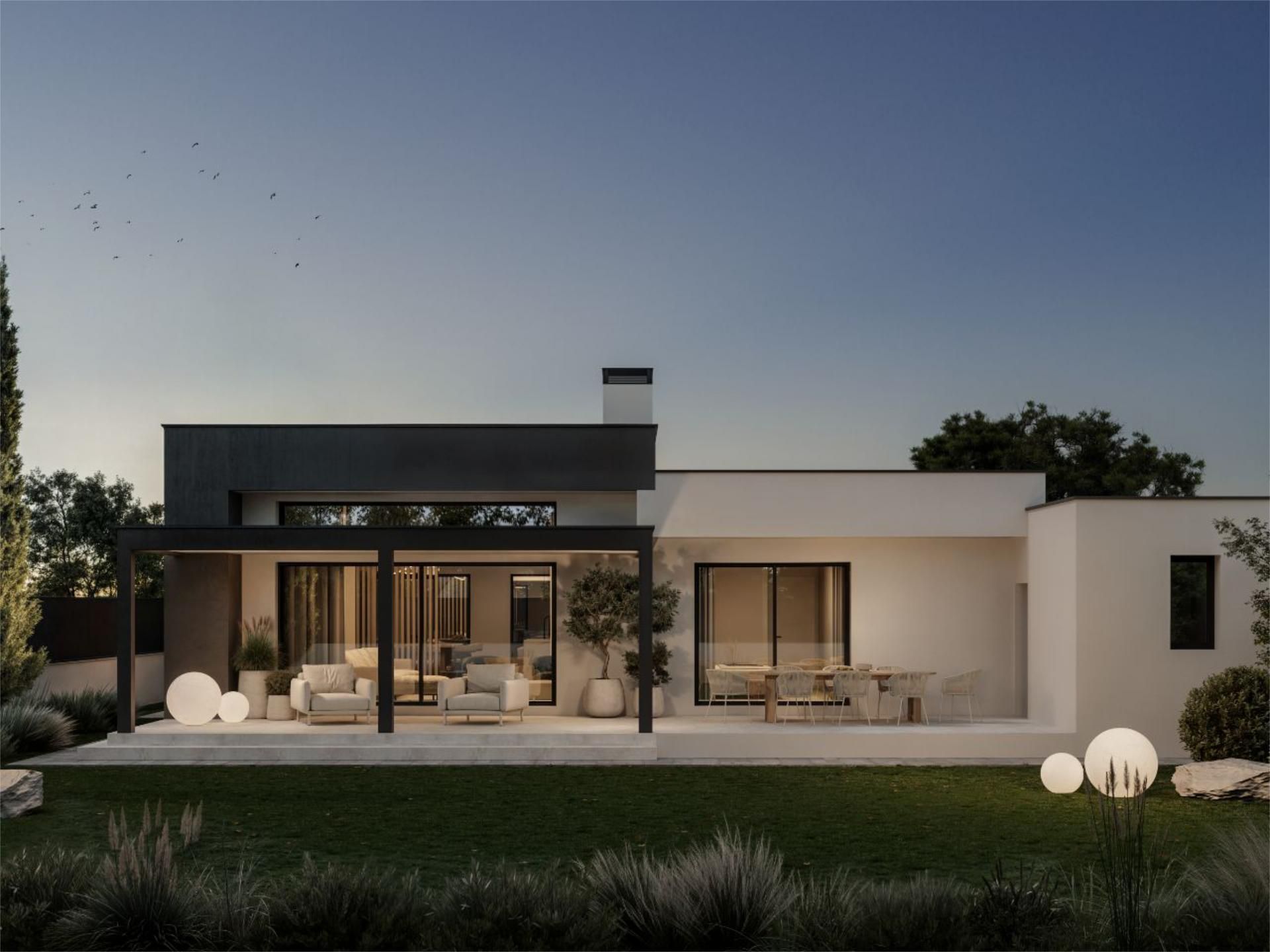 Vista exterior de Casa o xalet en venda en San Román de los Montes amb Aire condicionat, Calefacció i Jardí privat