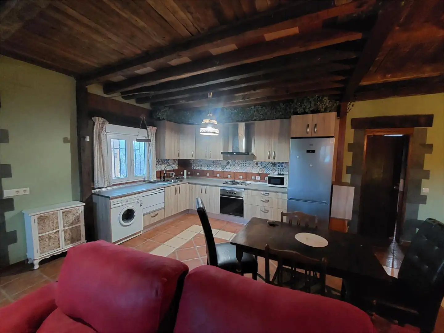 Cocina de Planta baja de alquiler en La Carolina con Aire acondicionado, Calefacción y Jardín privado