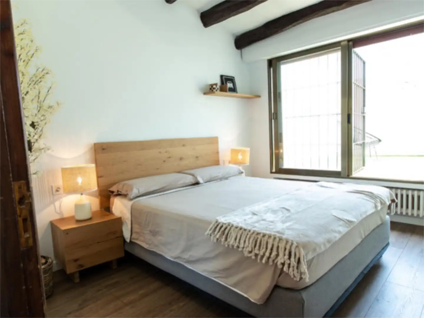 Schlafzimmer von Country house zum Verkauf in Sant Andreu de Llavaneres mit Heizung, Parkett und Terrasse