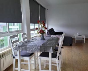 Dining room of Flat to rent in Ferrol  with Heating, Terrace and Furnished