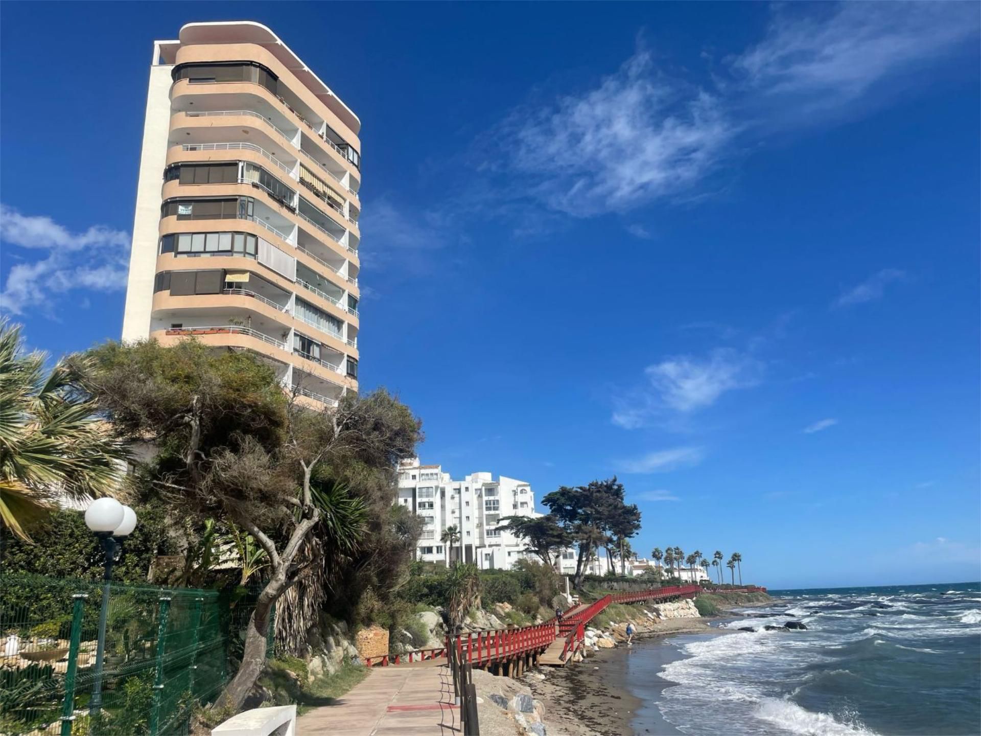 Exterior view of Flat for sale in Mijas  with Private garden, Terrace and Swimming Pool