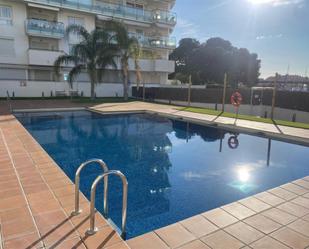 Swimming pool of Flat to rent in Roses  with Air Conditioner, Heating and Private garden