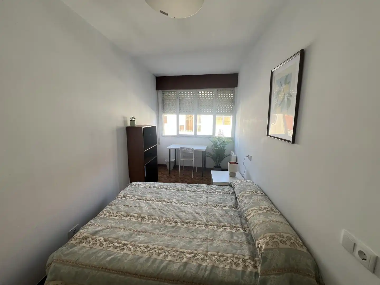 Bedroom of Flat for share in Boiro  with Heating, Parquet flooring and Furnished
