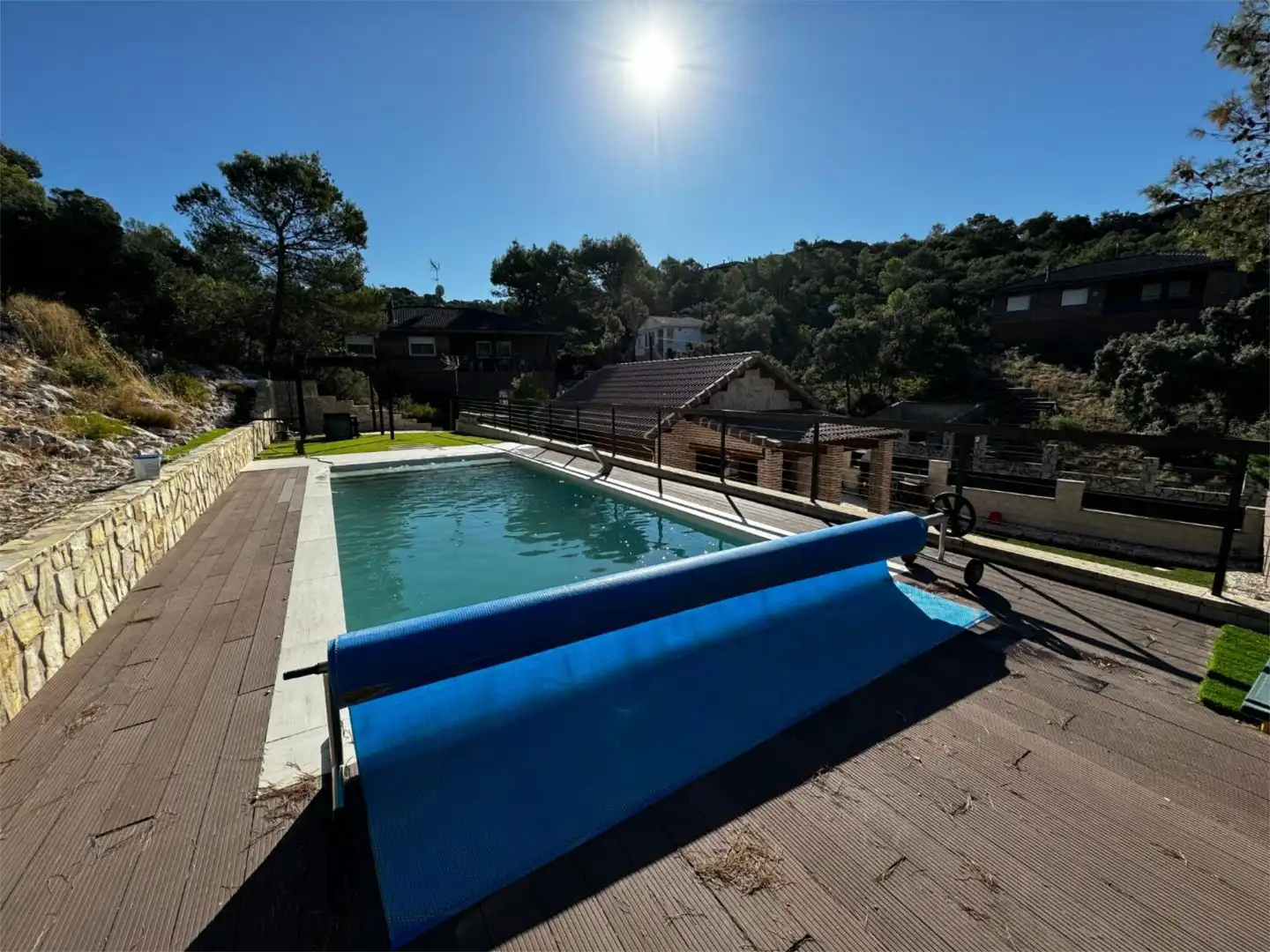 Wohnung zum Verkauf in Calle Nueva Sierra Hk, Albalate de Zorita Schwimmbecken von Wohnung zum Verkauf in Albalate de Zorita mit Klimaanlage, Heizung und Privatgarten
