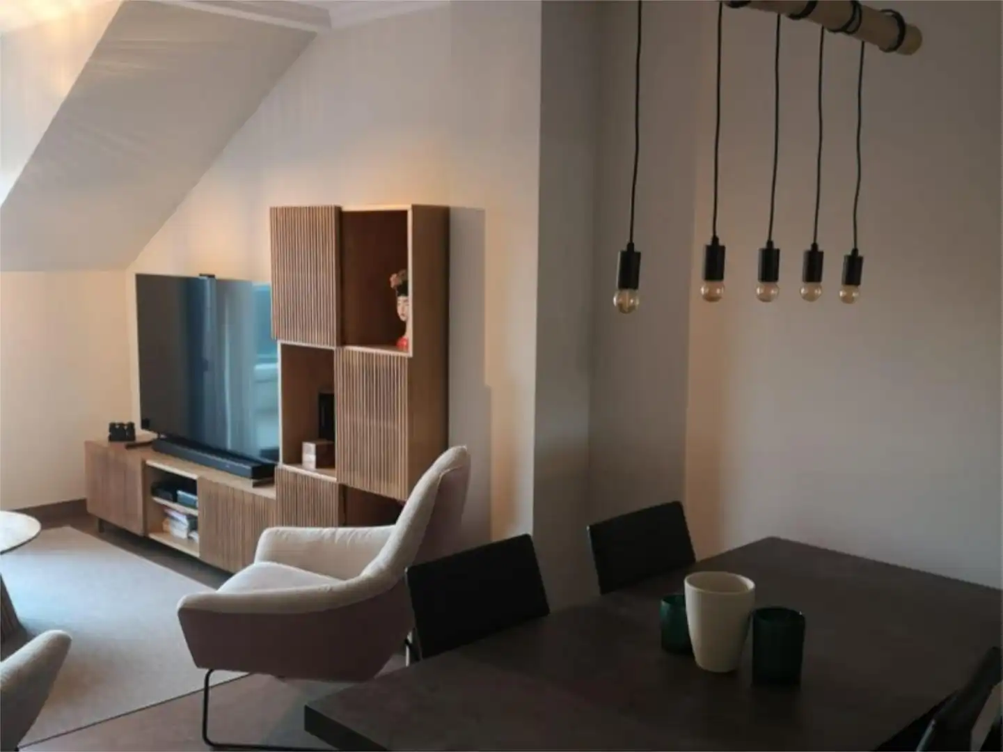 Dachboden zum Verkauf in Rúa Do Progreso, 79, Sanxenxo pueblo Wohnzimmer von Dachboden zum Verkauf in Sanxenxo mit Klimaanlage und Terrasse