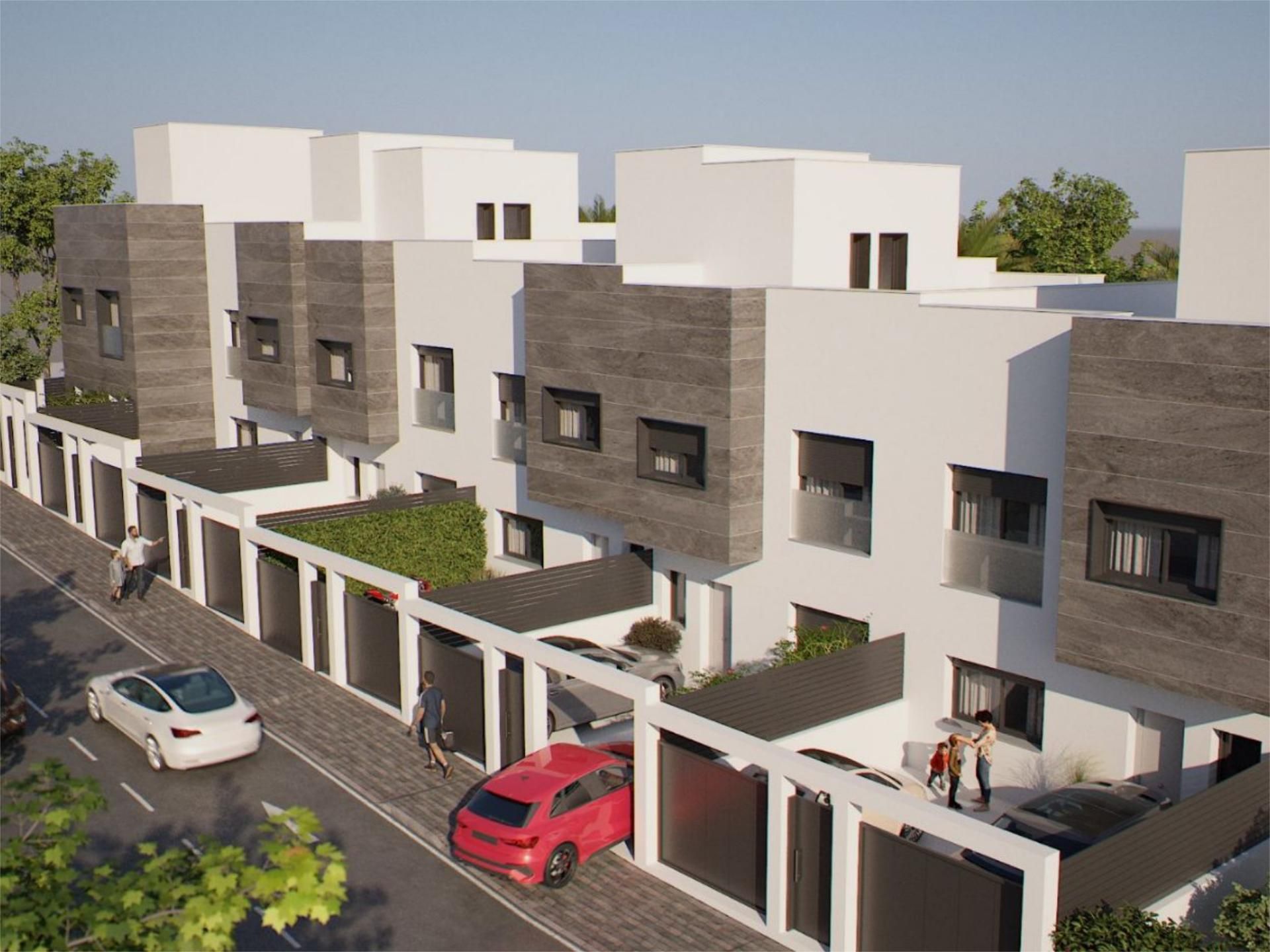 Exterior view of Single-family semi-detached for sale in Fuengirola  with Air Conditioner, Terrace and Swimming Pool
