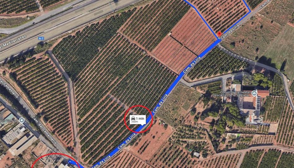 Non-constructible Land for sale in Paseo de la Costera, 53, Alfinach - Los Monasterios, Valencia - image 1 Photo 1 of Non-constructible Land for sale in Paseo de la Costera, 53, Alfinach - Los Monasterios, Valencia