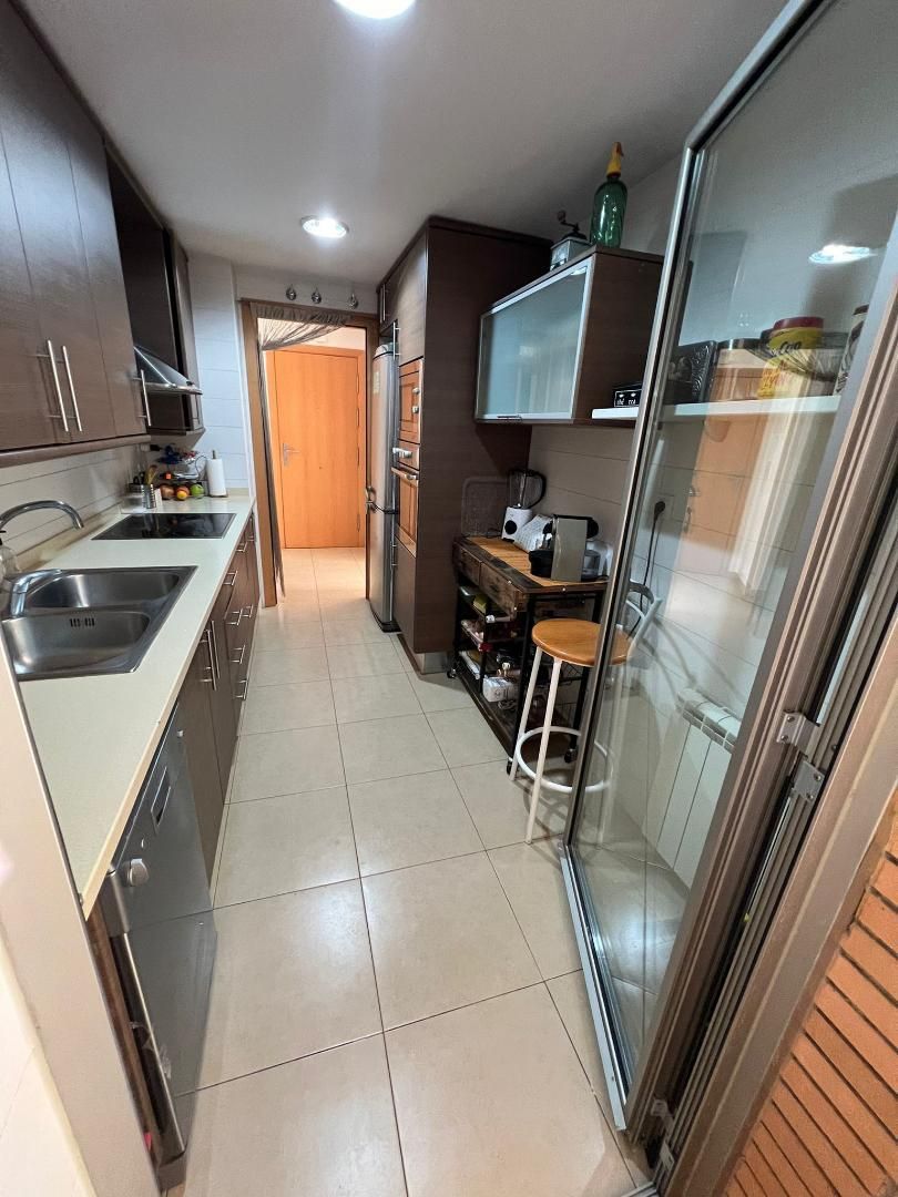Kitchen of Flat for sale in Riudarenes  with Heating, Private garden and Parquet flooring