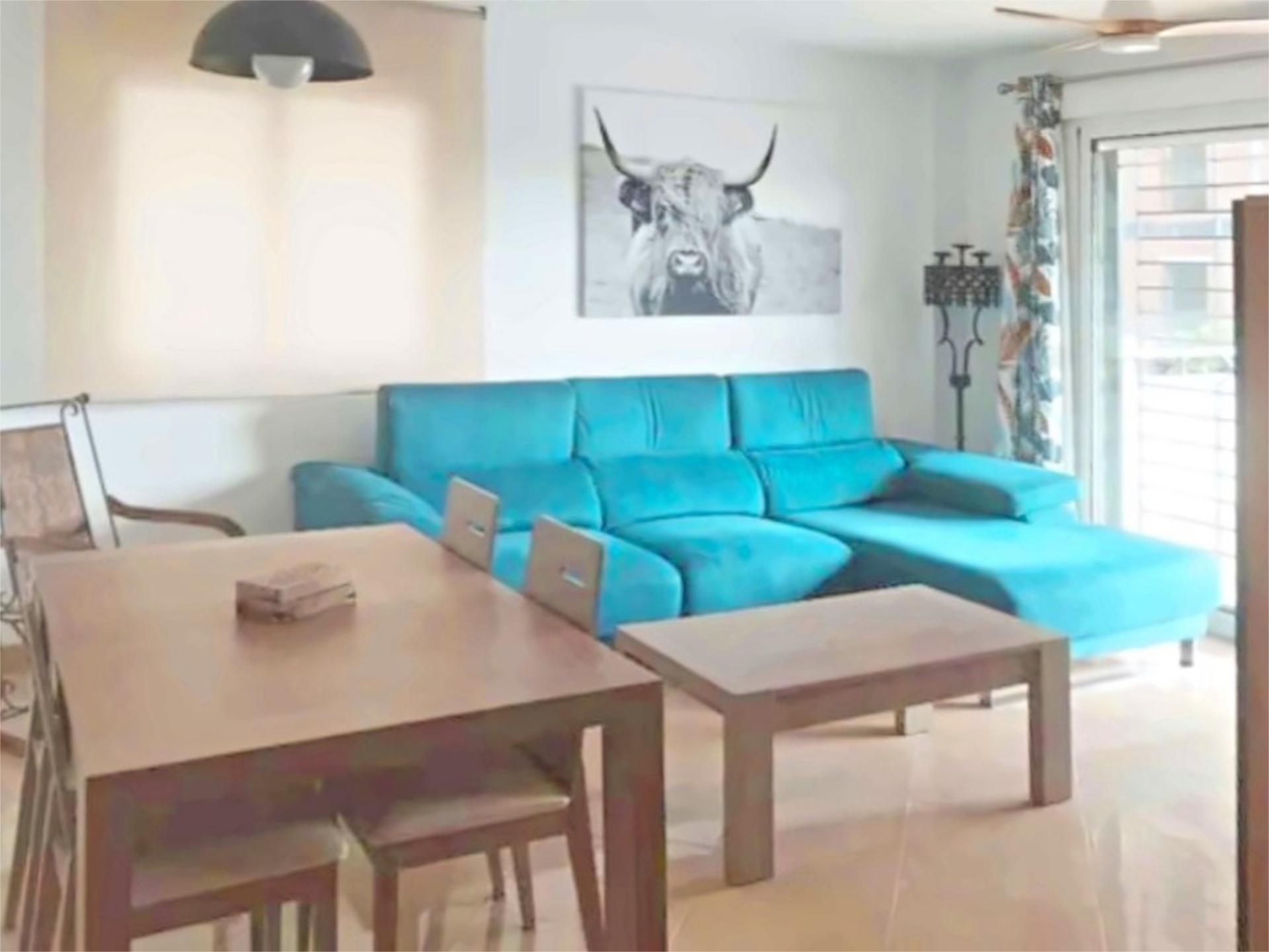 Living room of Flat for sale in Roquetas de Mar  with Air Conditioner, Terrace and Storage room