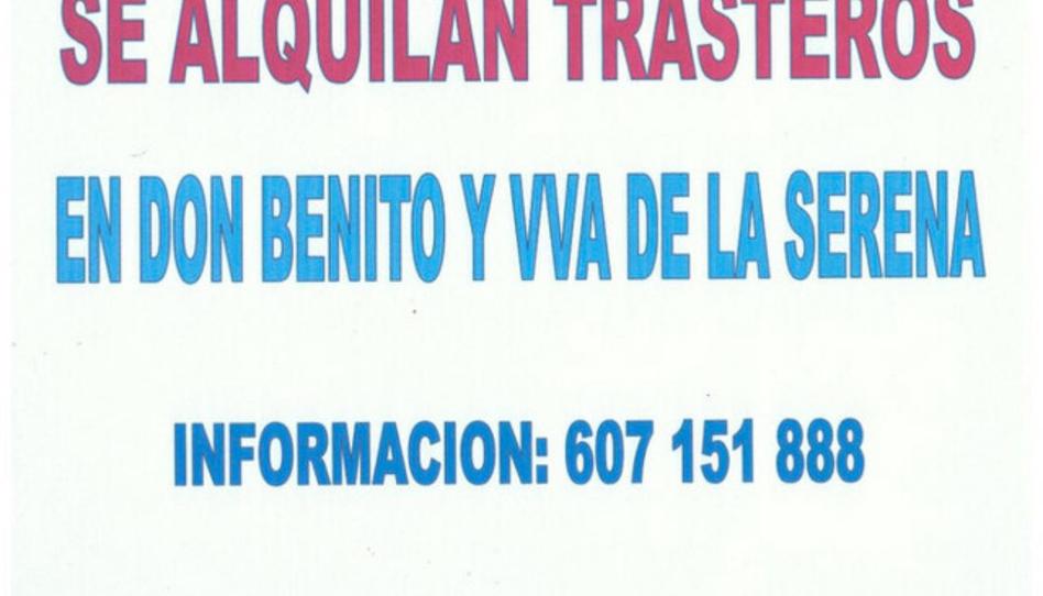 Foto 1 de Trastero de alquiler en Villanueva de la Serena, Badajoz